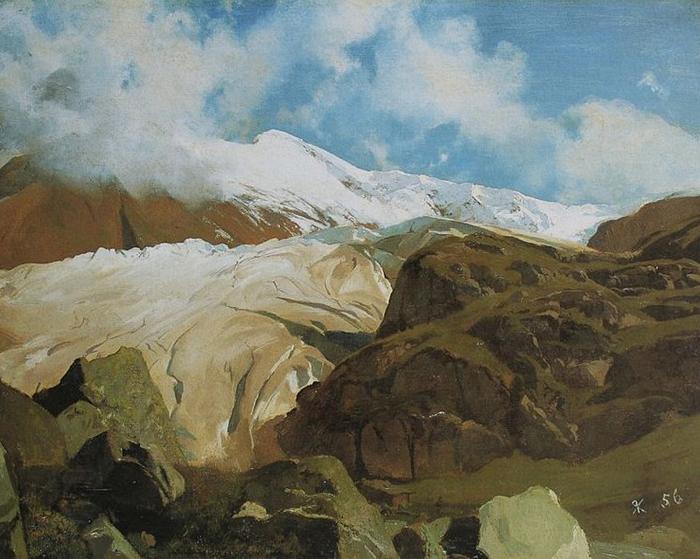 Rudolf Koller Gletscher am Sustenpass China oil painting art